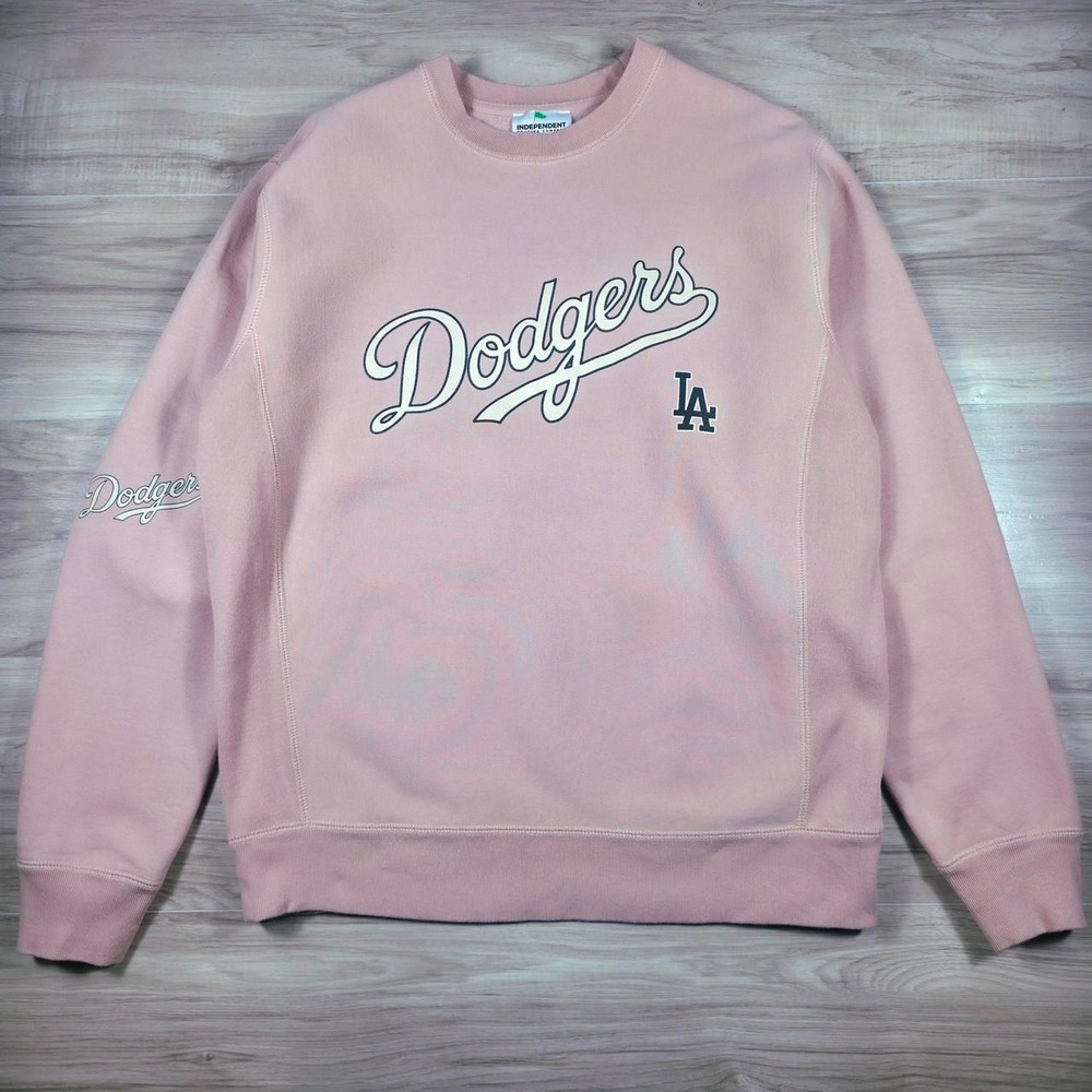 LA Dodgers Pink Crewneck Sweatshirt